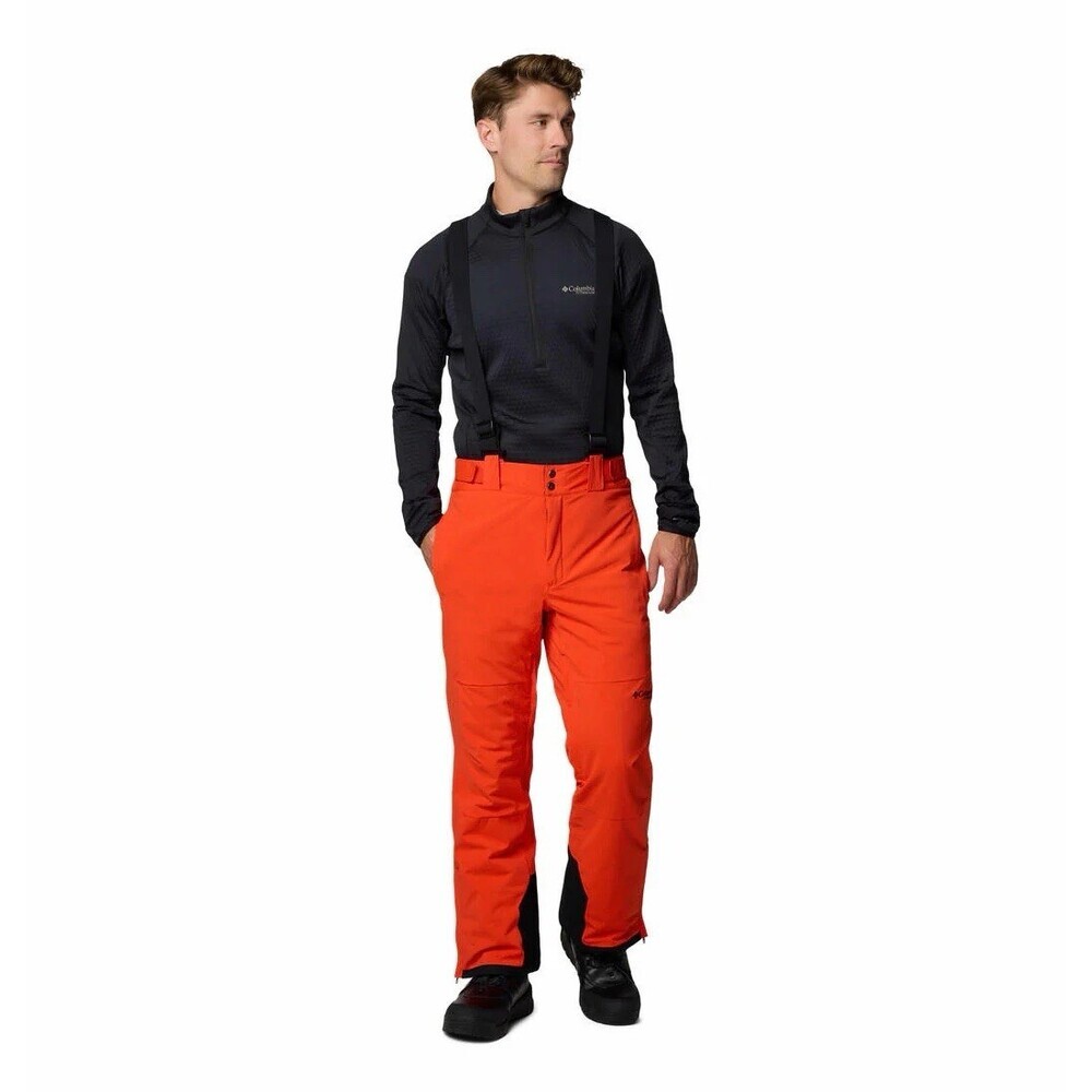 Columbia Ski Pants Mens 6X Cirque Bowl Omni-Tech Omni-Heat Titanium Orange Black